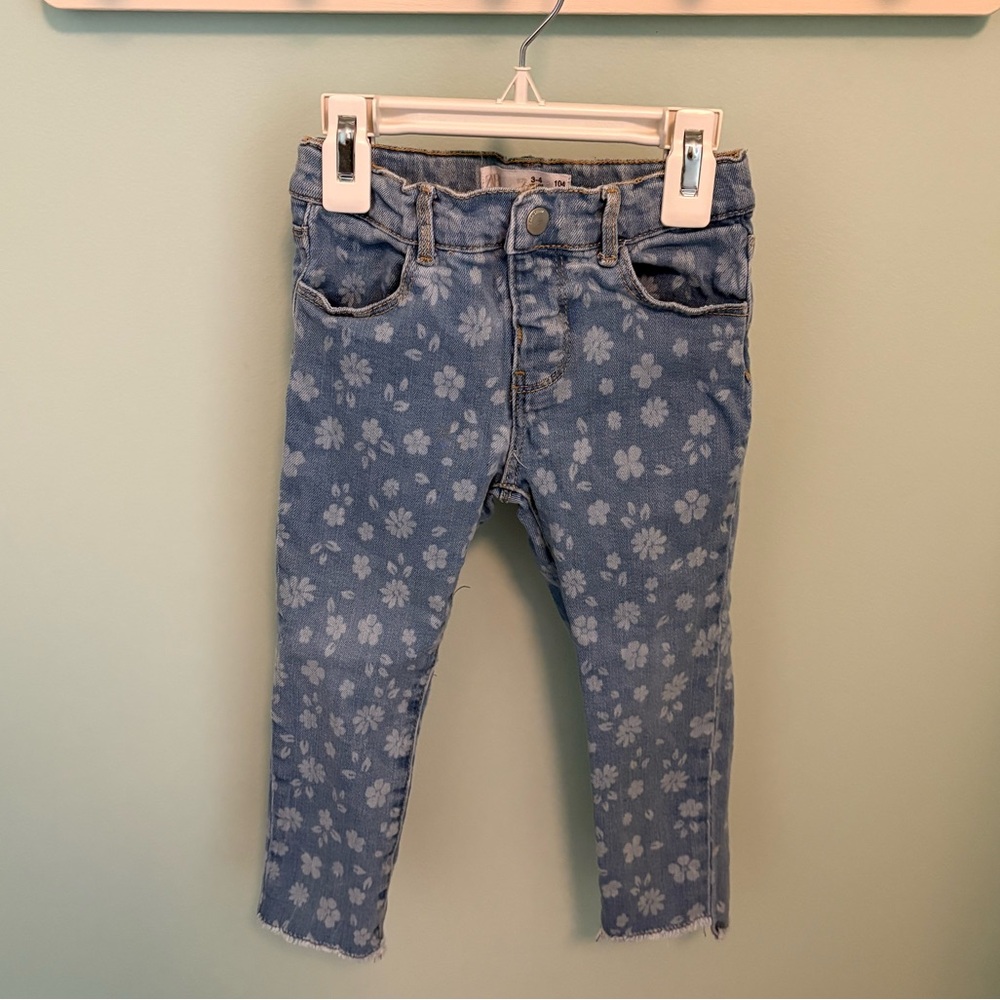 Zara Floral Jeans